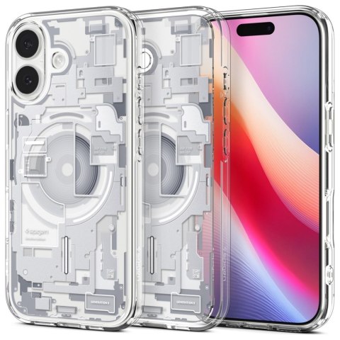 Etui Spigen Ultra Hybrid Mag MagSafe do iPhone 17 zero one biały