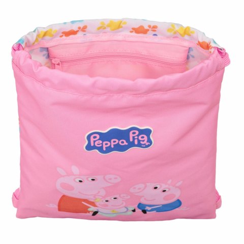 Worek na buty ze sznurkami Peppa Pig Baby pig Wielokolorowy 26 x 34 x 1 cm