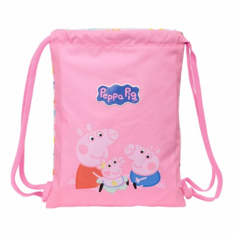 Worek na buty ze sznurkami Peppa Pig Baby pig Wielokolorowy 26 x 34 x 1 cm