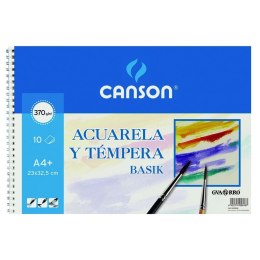 Blok rysunkowy Canson Basik 10 Kartki 370 g/m² Tempera Akwarele (10 Sztuk)