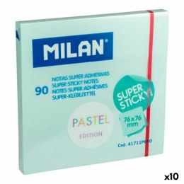 Karteczki przyklejane Milan Pastelowy Niebieski 76 x 76 mm (10 Sztuk)