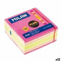 Karteczki przyklejane Milan Wielokolorowy 76 x 76 mm (12 Sztuk)