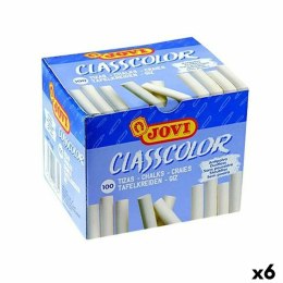 Kredy Jovi CLASSCOLOR Biały 80 mm Ø 9 mm 100 Części (6 Sztuk)