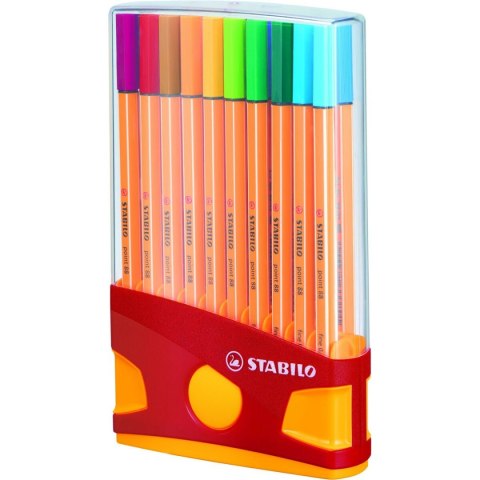 Zestaw markerów Stabilo POINT 88 Wielokolorowy 20 Części (5 Sztuk)