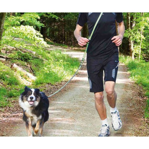 Smycz dla psa Trixie Friends on Tour Kolor Zielony Szary 1,33-1,80 m