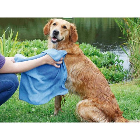 Ręcznik z mikrofibry Trixie Niebieski 50 × 60 cm