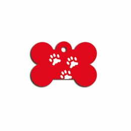 Tabliczka identyfikacyjna na naszyjnik Imarc Bone Czerwony