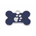 Tabliczka identyfikacyjna na naszyjnik Imarc Bone Niebieski Srebro