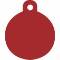 Tabliczka identyfikacyjna na naszyjnik Imarc Circle Czerwony
