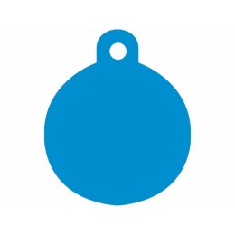 Tabliczka identyfikacyjna na naszyjnik Imarc Circle Niebieski