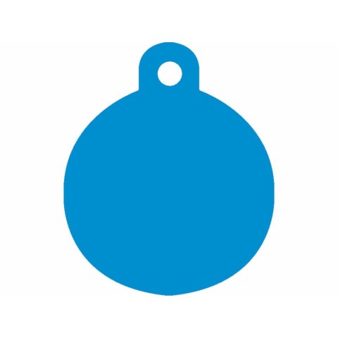 Tabliczka identyfikacyjna na naszyjnik Imarc Circle Niebieski