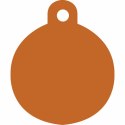Tabliczka identyfikacyjna na naszyjnik Imarc Circle Pomarańczowy