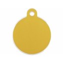 Tabliczka identyfikacyjna na naszyjnik Imarc Circle Żółty Złoty