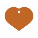 Tabliczka identyfikacyjna na naszyjnik Imarc Heart Pomarańczowy