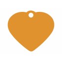 Tabliczka identyfikacyjna na naszyjnik Imarc Heart Pomarańczowy