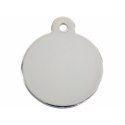 Tabliczka identyfikacyjna na naszyjnik Imarc Circle Srebrzysty
