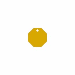 Tabliczka identyfikacyjna na naszyjnik Imarc STOP Żółty Złoty