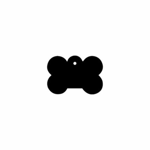 Tabliczka identyfikacyjna na naszyjnik Imarc Bone Czarny