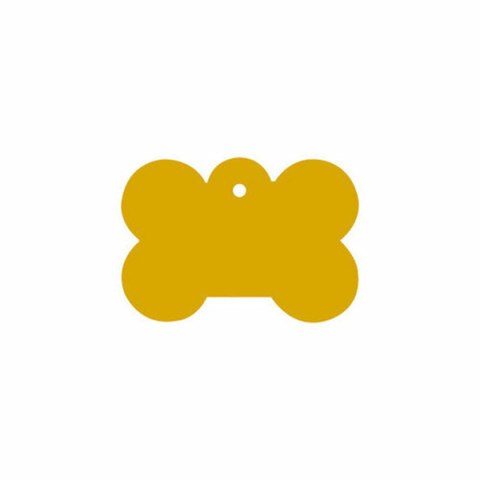 Tabliczka identyfikacyjna na naszyjnik Imarc Bone Żółty Złoty