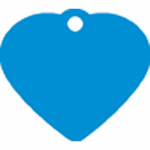 Tabliczka identyfikacyjna na naszyjnik Imarc Heart Niebieski