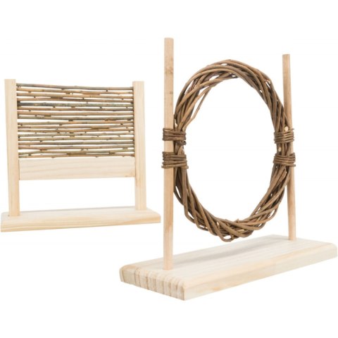 Zabawka do tresury Trixie 28 × 26 × 12 CM Brązowy Drewno Trening (2 Części)