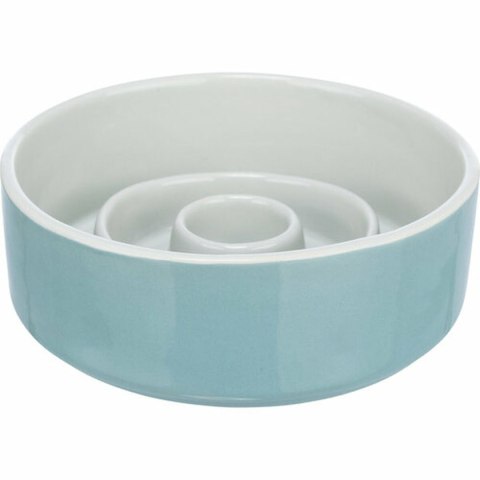 Karmnik dla psów Trixie Slow Feeding Niebieski Szary Ø 14 cm 450 ml
