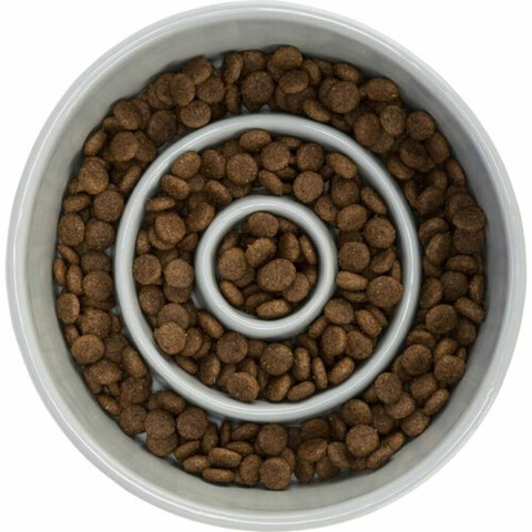 Karmnik dla psów Trixie Slow Feeding Niebieski Szary Ø 14 cm 450 ml