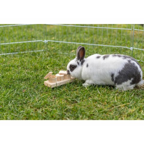 Dozownik smakołyków dla zwierząt 2 w 1 Zabawka Trixie Drewno 15 × 4,5 × 6 CM