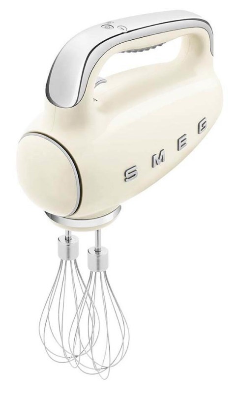 Mikser ręczny Smeg HMF01CREU w kremie w stylu retro z lat 50.