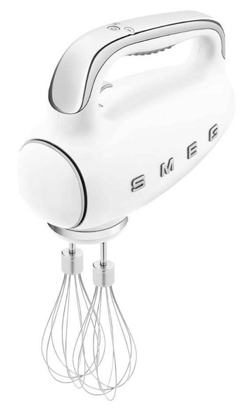Mikser ręczny Smeg HMF01WHEU w kremie w stylu retro z lat 50.