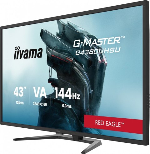 Monitor G-Master 42.5 cala G4380UHSU-B2 4K,VA, 2xHDMI 2.1, 2xDP, 0,3ms, 144Hz, 550cd, 4000:1, USB HUBx4, 2x7W