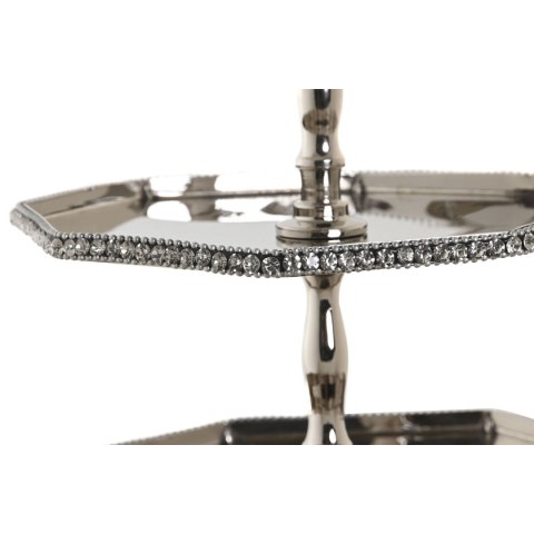 Dekoracja na Stół DKD Home Decor Srebrzysty Akryl Aluminium 23 x 23 x 22 cm