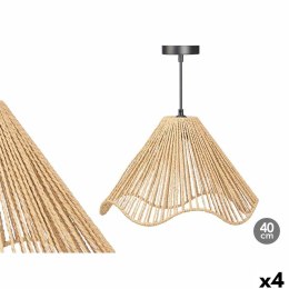 Lampa Sufitowa Gift Decor Czarny Naturalny Metal Papier Plastikowy 40 W 40 x 25 x 40 cm (4 Sztuk)
