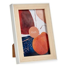 Ramka na Zdjęcia Gift Decor Biały Brązowy Naturalny Szkło polipropylen (6 Sztuk)