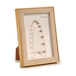 Ramka na Zdjęcia Gift Decor Brązowy Złoty Naturalny Szkło polipropylen (6 Sztuk)