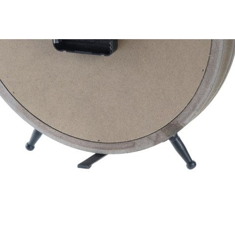 Stolné hodiny DKD Home Decor Naturalny MDF Biały Żelazo (24 x 5 x 30 cm)