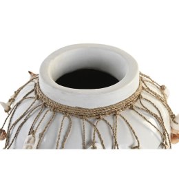 Wazon DKD Home Decor Niebieski Biały Bambus Muszle 20 x 20 x 26 cm (2 Sztuk)