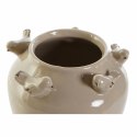 Wazon DKD Home Decor Porcelana Szary Beżowy Ptaki Shabby Chic (15 x 15 x 13,5 cm) (2 Sztuk)