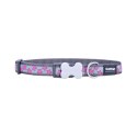 Obroża dla psa Red Dingo STYLE HOT PINK ON COOL GREY 41-63 cm