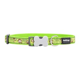 Obroża dla psa Red Dingo STYLE MONKEY LIME GREEN 15 mm x 24-36 cm