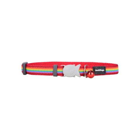 Obroża dla psa Red Dingo STYLE RAINBOW 15 mm x 24-36 cm