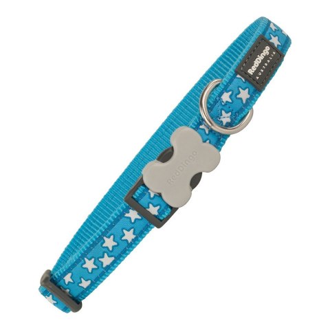Obroża dla psa Red Dingo Style Turkusowy Gwiazdy (2,5 x 41-63 cm)