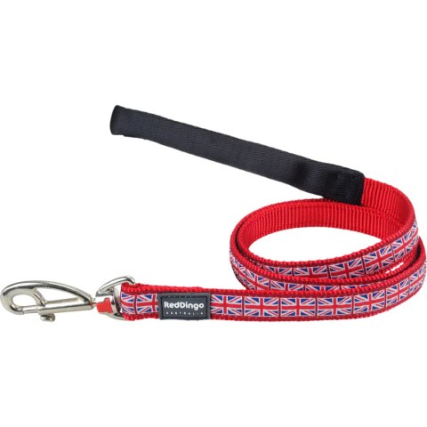 Smycz dla psa Red Dingo STYLE UNION JACK FLAG Wielokolorowy 15mm x 120 cm