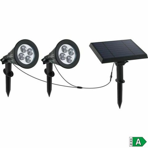 Reflektor solarny Lumi Garden Family Spiky 2 w 1 Czarny Aluminium Stal (2 Sztuk)
