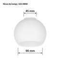 Abażur do Lamp Activejet Irma Biały Szkło 13 x 10 x 9,5 cm