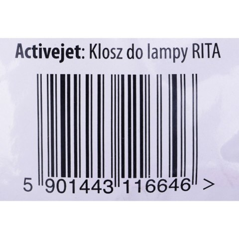 Abażur do Lamp Activejet Pantalla Rita Szkło 15 cm