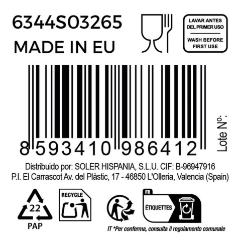 Zestaw kieliszków do wina Bohemia Crystal Clara 650 ml 6 Części (6 Sztuk) (4 Sztuk)