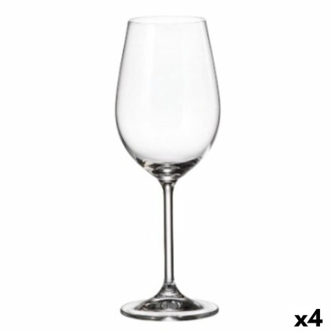 Zestaw kieliszków do wina Bohemia Crystal Clara Biały 350 ml 6 Części (6 Sztuk) (4 Sztuk)