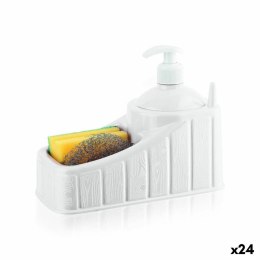 Dozownik do Płynu do naczyń do Zlewozmywaka 2 w 1 Privilege Plastikowy 20 x 17 x 10 cm Biały (24 Sztuk)