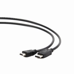 Kabel GEMBIRD CC-DP-HDMI-1M (DisplayPort - MHDMI M - 1m; kolor czarny)